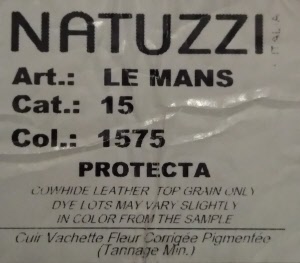 natuzzi - le mans 1575 protecta_label 1